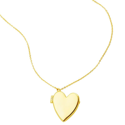 Lock Paper Clip Chain Toggle Necklace gold – ADORNIA