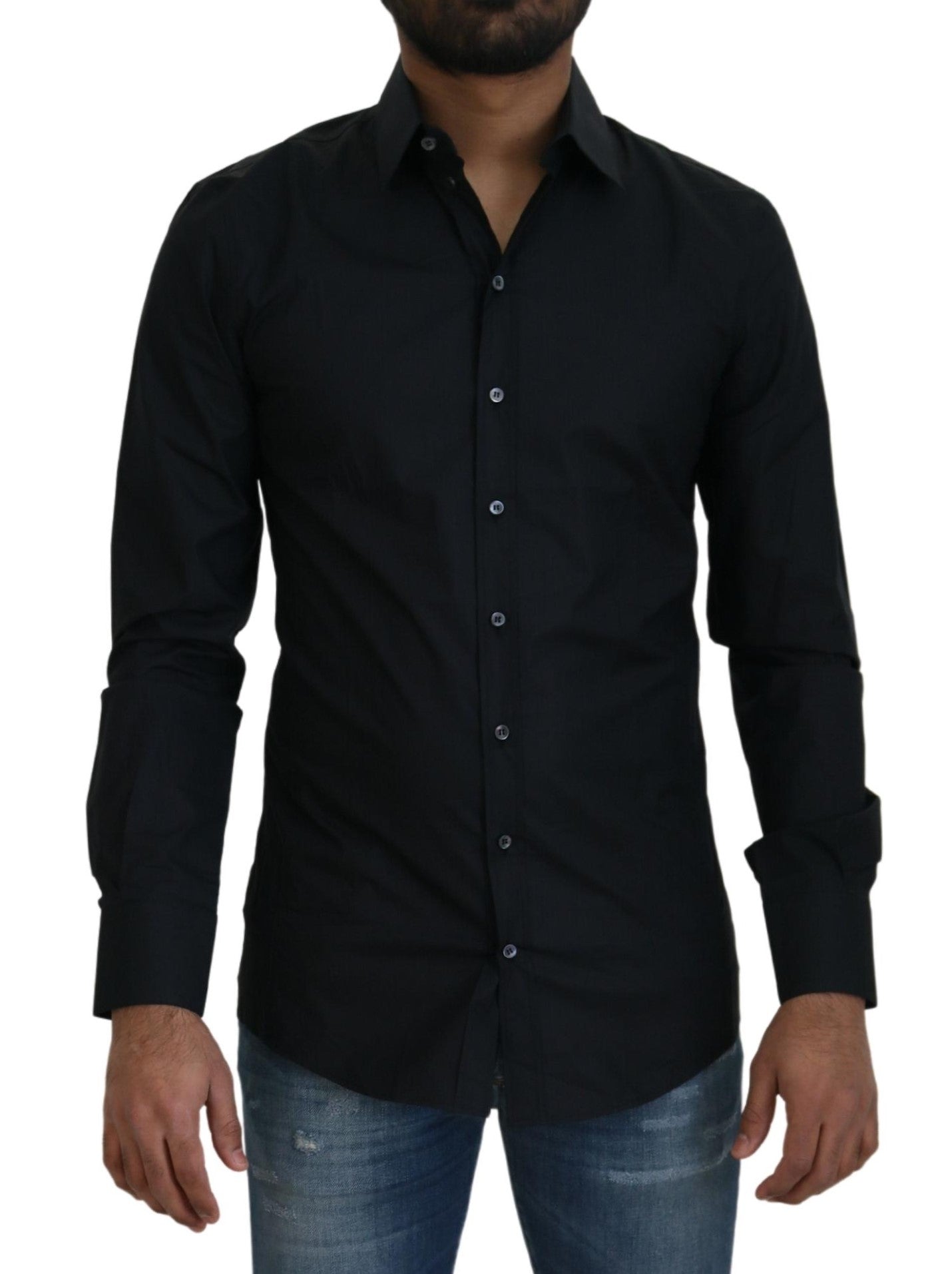 DOLCE & GABBANA Dolce & Gabbana  Cotton Slim Fit Dress Men's Shirt