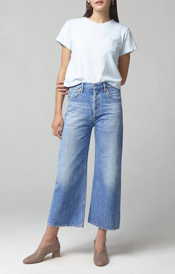 Citizens Of Humanity sacha hi rise wide leg cropped jean in tularosa