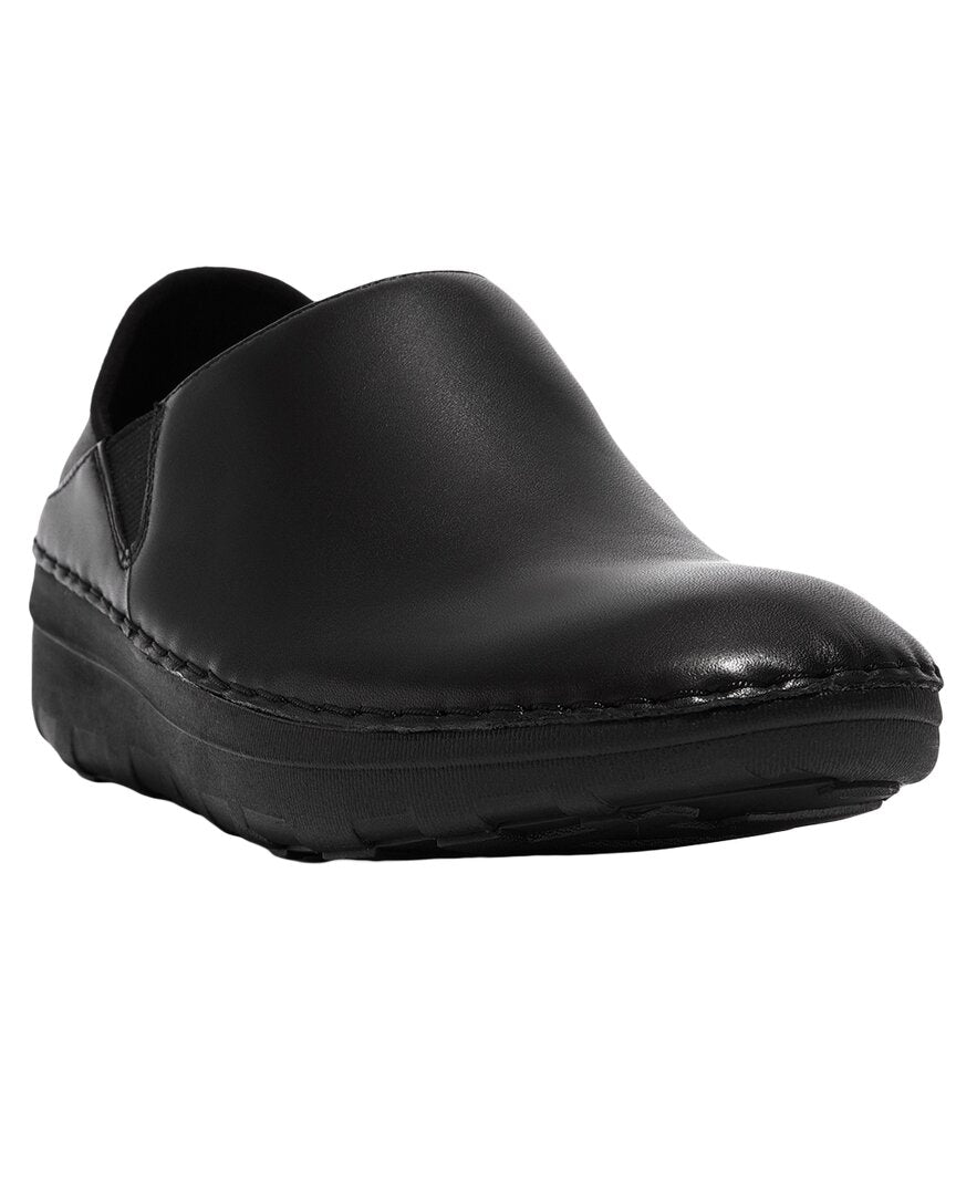 Shop Fitflop Superloafer Leather Loafer In Black