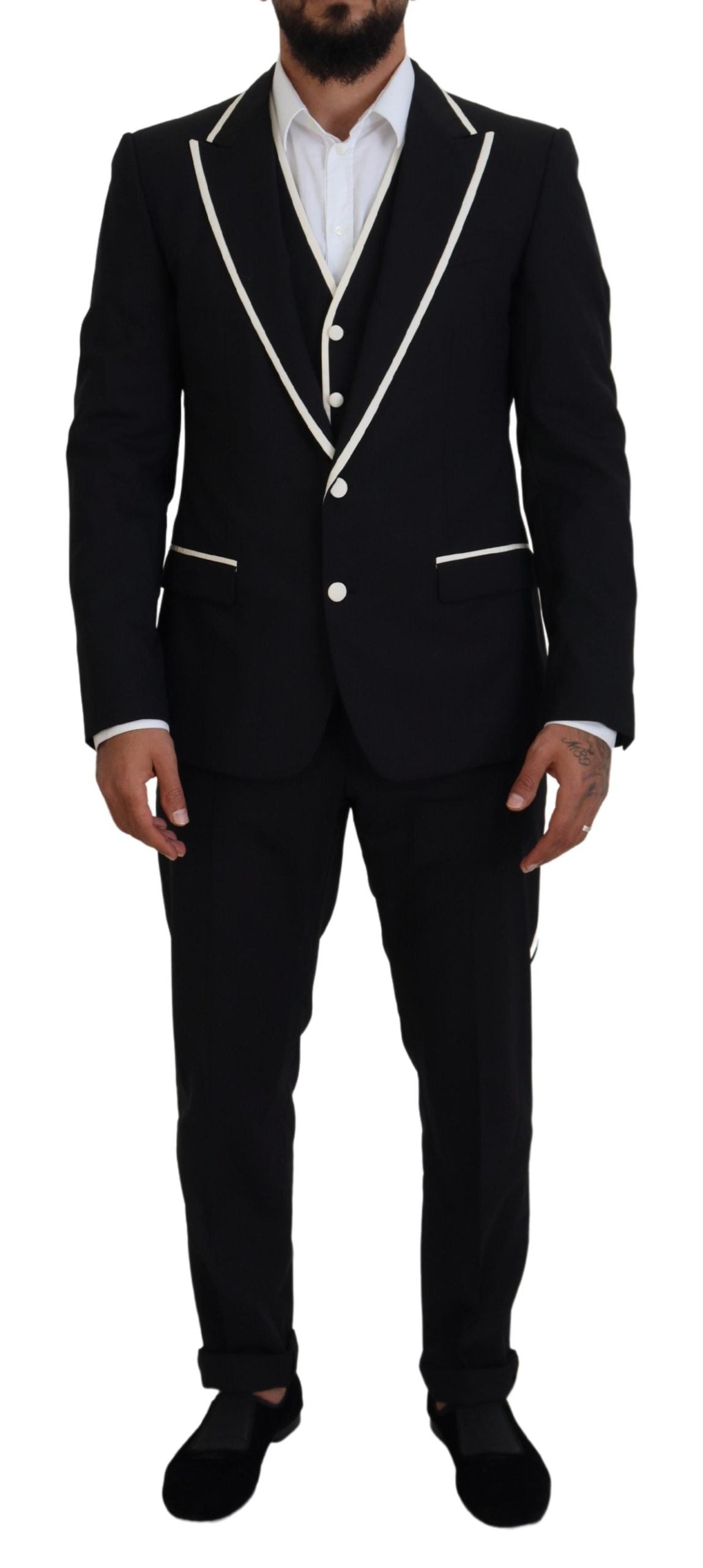 DOLCE & GABBANA Dolce & Gabbana  Wool  Silk Slim Fit Men's Suit