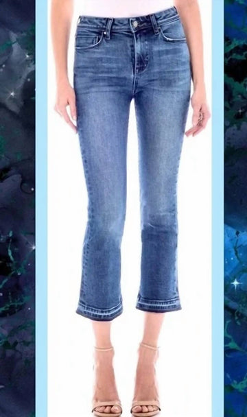 Fidelity hayden cropped flare jeans in melrose