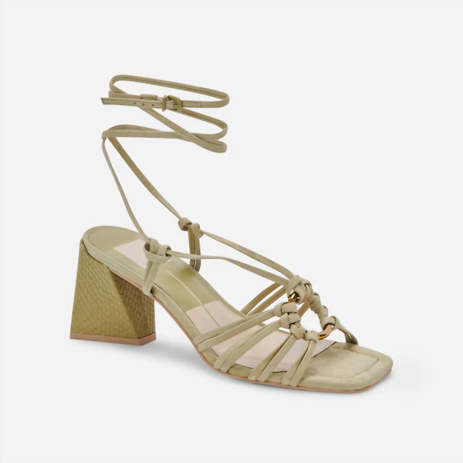 DOLCE VITA Kash Sandals in Green Nubuck