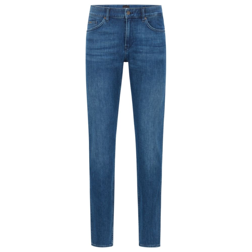 HUGO BOSS HUGO BOSS - Slim Fit Jeans In Blue Cashmere Touch Italian Denim