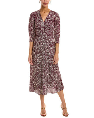 Ba&Sh Printed Midi Length Dress Xs