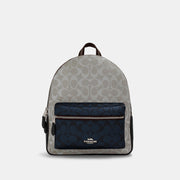 COACH Medium Charlie Backpack In Blocked Signature Canvas