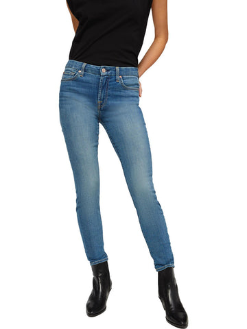 7 For All Mankind blair womens mid-rise denim skinny jeans