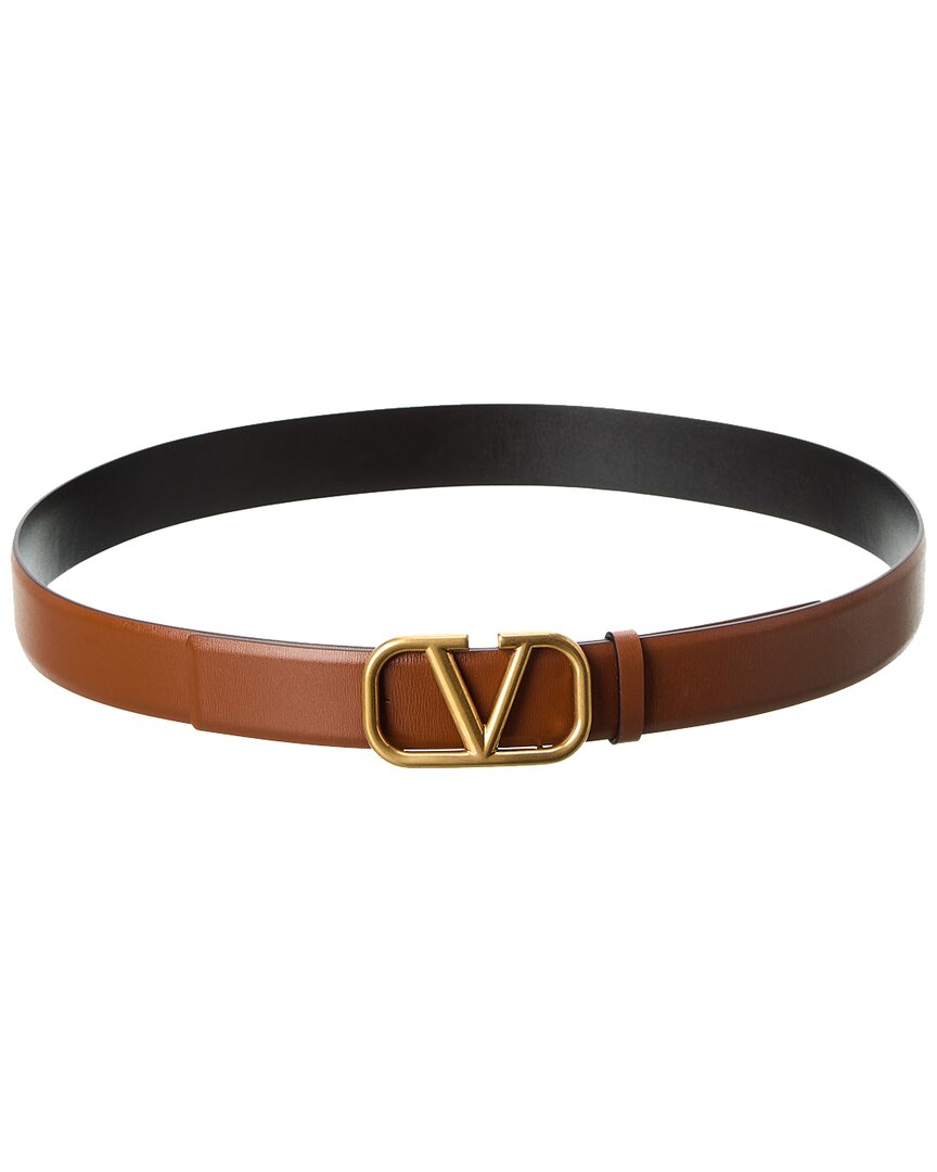 VALENTINO GARAVANI Valentino VLogo 20mm Reversible Leather Belt