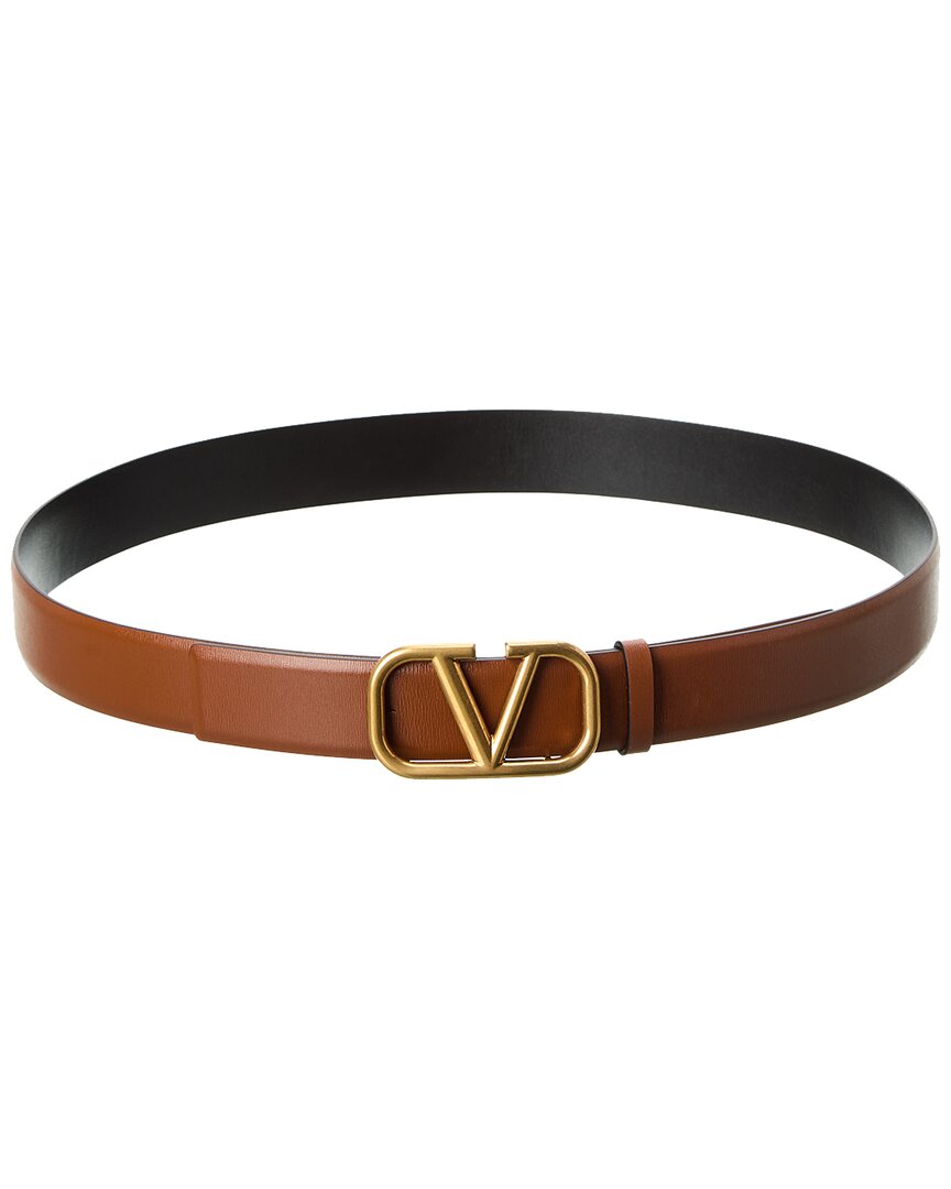 Valentino Reversible Embellished V-Logo Belt in Blush and Black – Stanley  Korshak