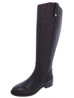 Sam Edelman Drina Ath Leather Athletic Fit Knee-high Boots in Black