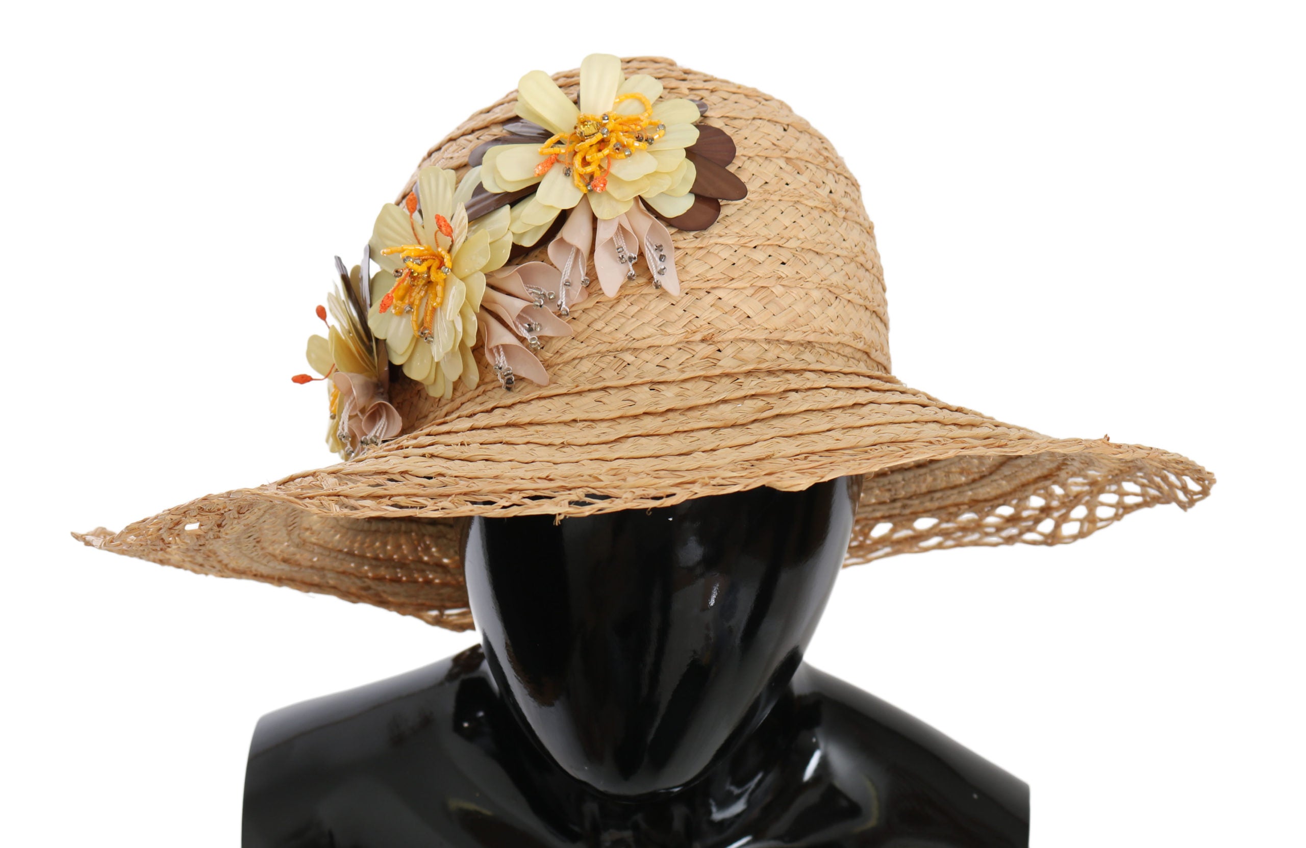 DOLCE & GABBANA Dolce & Gabbana Wide Brim Floral Bucket Capello Women's Hat