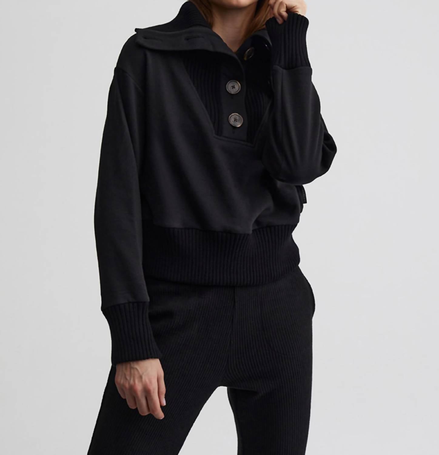 VARLEY Milan Sweater in Black