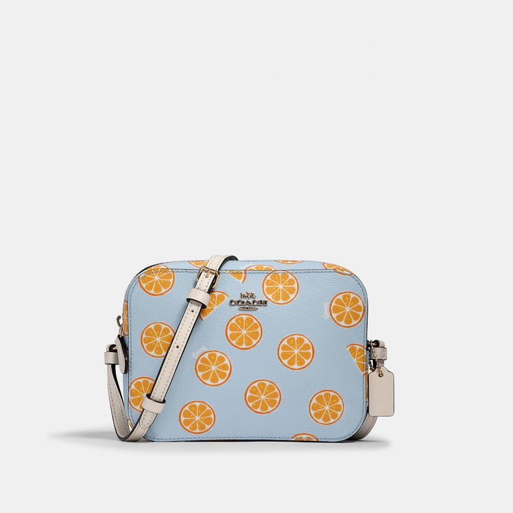 coach orange print bag