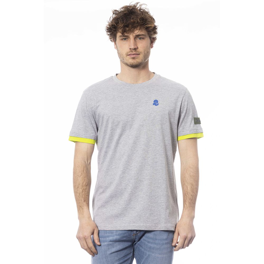 Shop Invicta Cotton Men's T-shirt In Grey