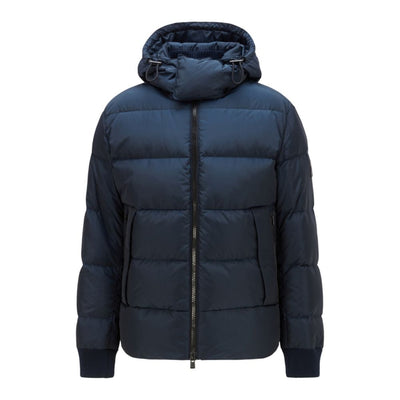 BOSS - Water-repellent hooded down jacket with double-monogram trim