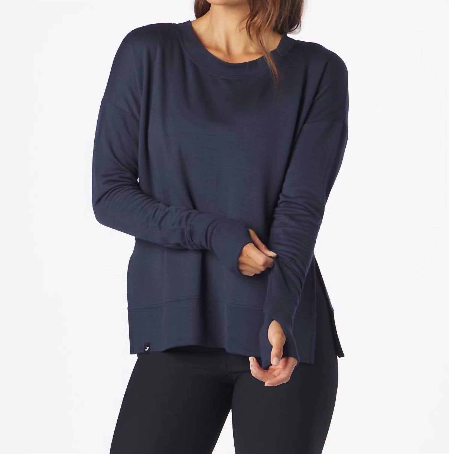 Glyder Lounge Long Sleeve In Indigo In Multi