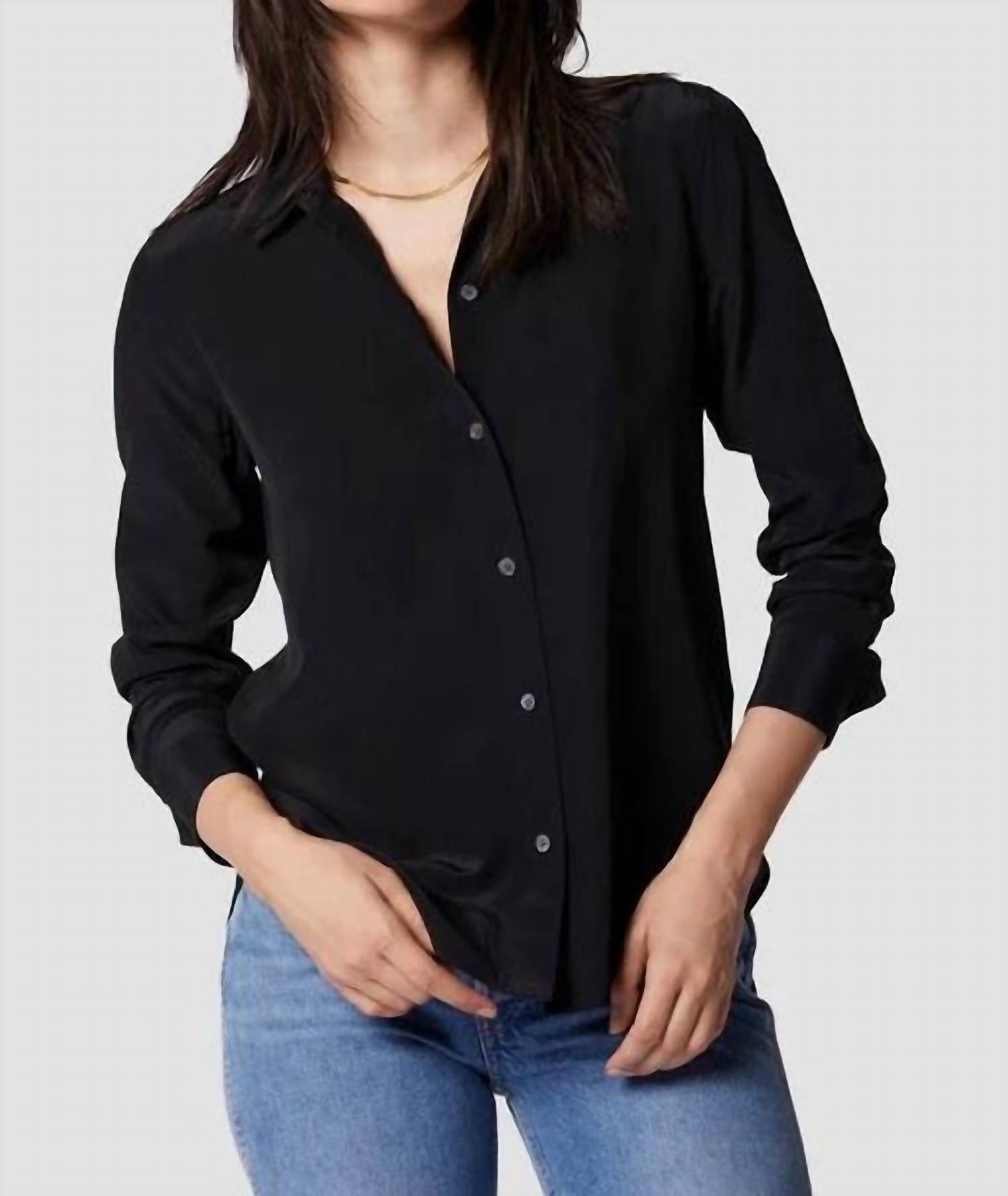 EQUIPMENT Leema Shirt in True Black