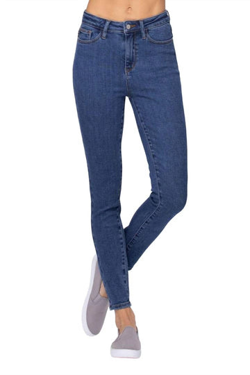 Judy Blue high waist skinny jean - plus in stone wash