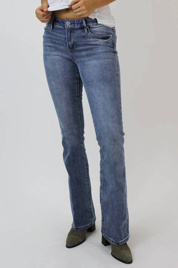 Dear John Denim jaxtyn high rise bootcut jeans waikiki in medium wash