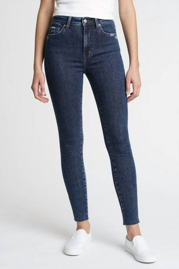 Daze moneymaker high waisted skinny jean in dark blue