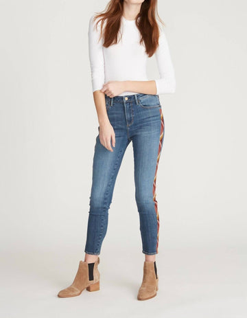 Driftwood jackie high rise skinny denim in rosie santina