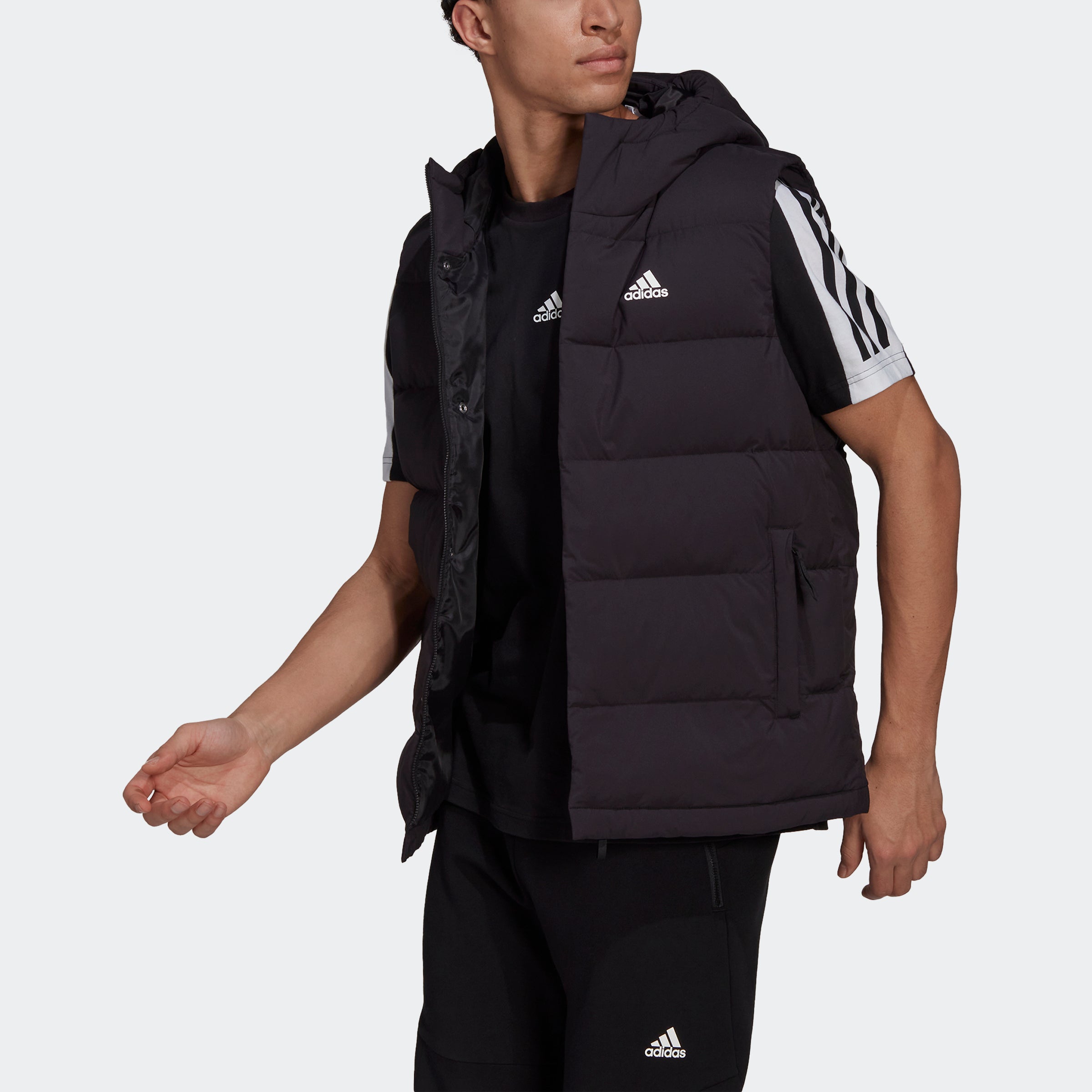 ADIDAS ORIGINALS Men's adidas Helionic Hooded Down Vest