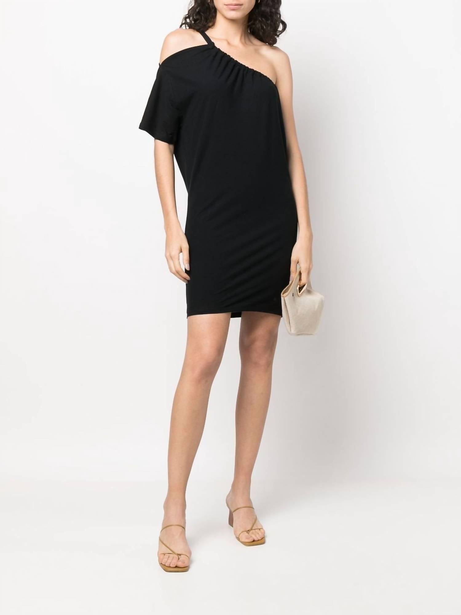 IRO Handra One-Shoulder Dress in Black