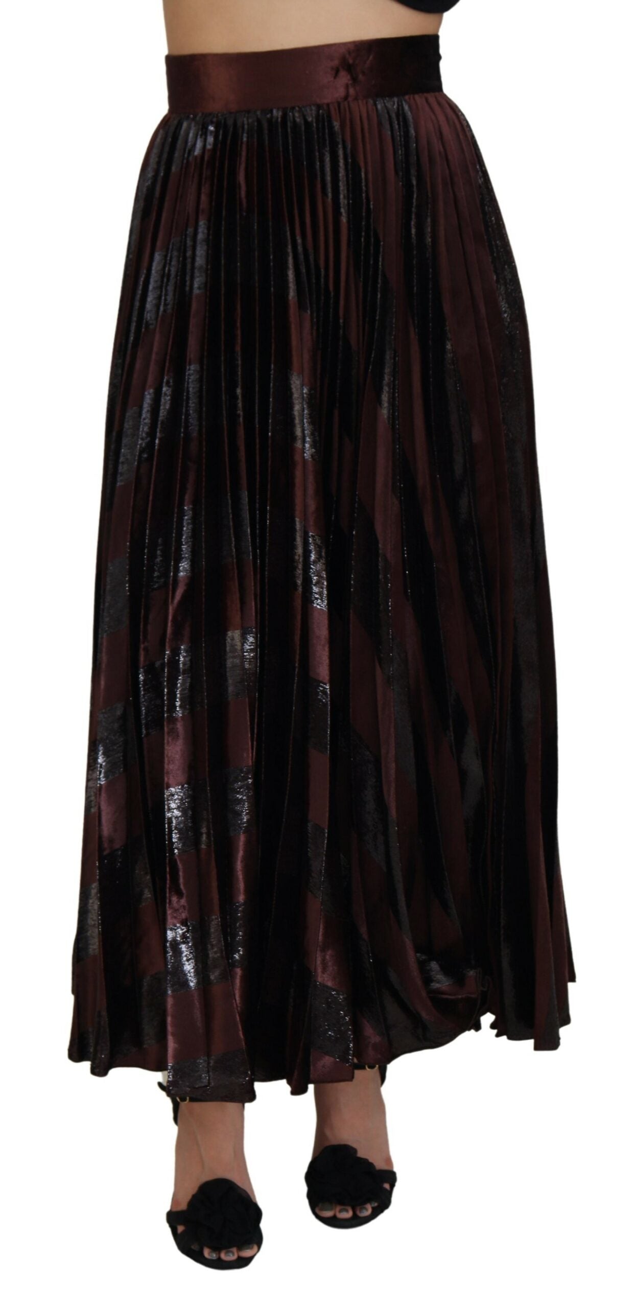 DOLCE & GABBANA Dolce & Gabbana  Polyester High Waist A-line Maxi Women's Skirt