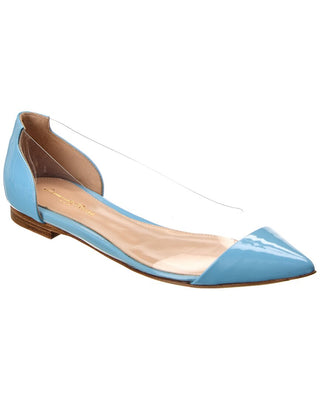 Gianvito Rossi Plexi Vinyl & Patent Flat | Shop Premium Outlets