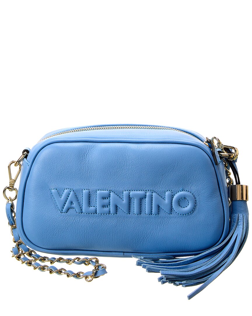 Valentino By Mario Valentino Bella Embossed Leather Crossbody In Blue
