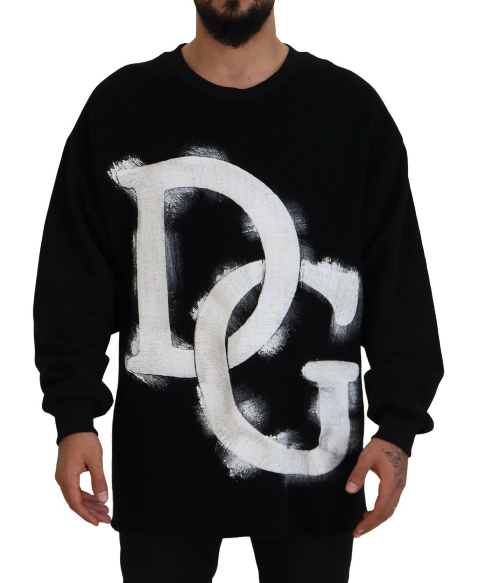 DOLCE & GABBANA Dolce & Gabbana  DG Logo Cotton Pullover Men's Sweater