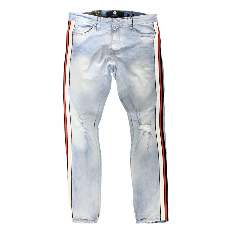 Men'S Sugar Hill Sean Striped Jean in Ice Blue