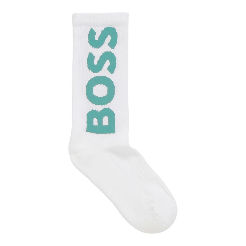 HUGO BOSS Short logo socks in an organic-cotton blend