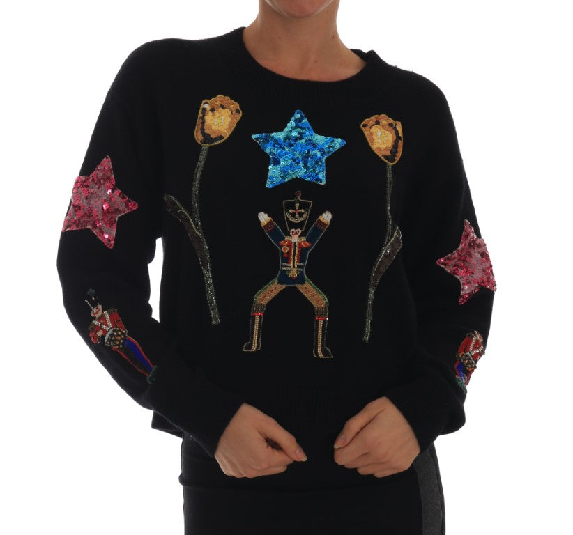 DOLCE & GABBANA Dolce & Gabbana Fairy Tale Crystal  Cashmere Women's Sweater