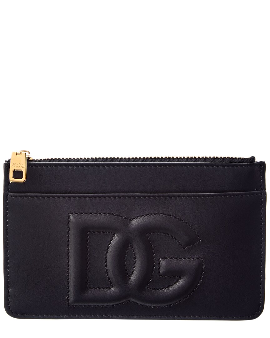 DOLCE & GABBANA Dolce & Gabbana DG Logo Medium Leather Card Holder