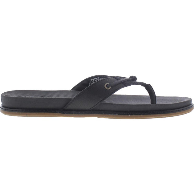 Sperry Waveside Plush Thong Womens Leather Slip On Thong Sandals | Shop ...