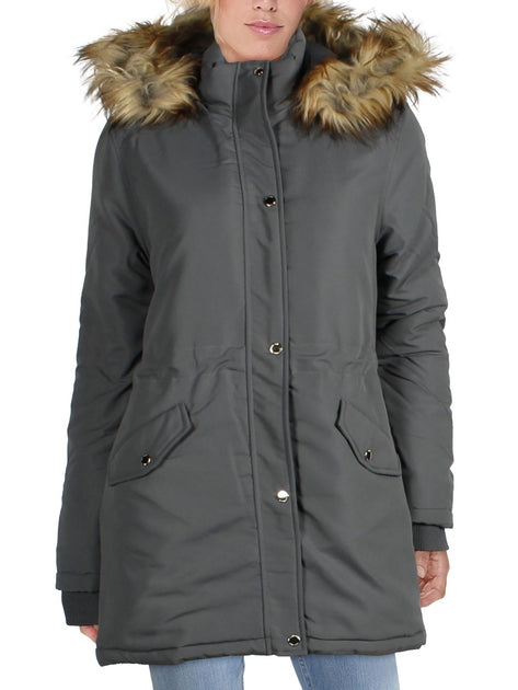 Adrienne Vittadini Womens Winter Puffer Parka Coat | Shop Premium Outlets