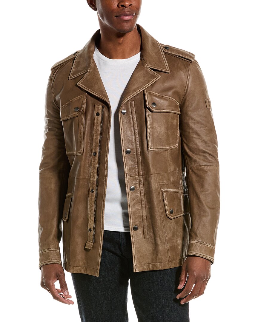 TOD'S TOD’s Stone Wash Waxed Leather Jacket