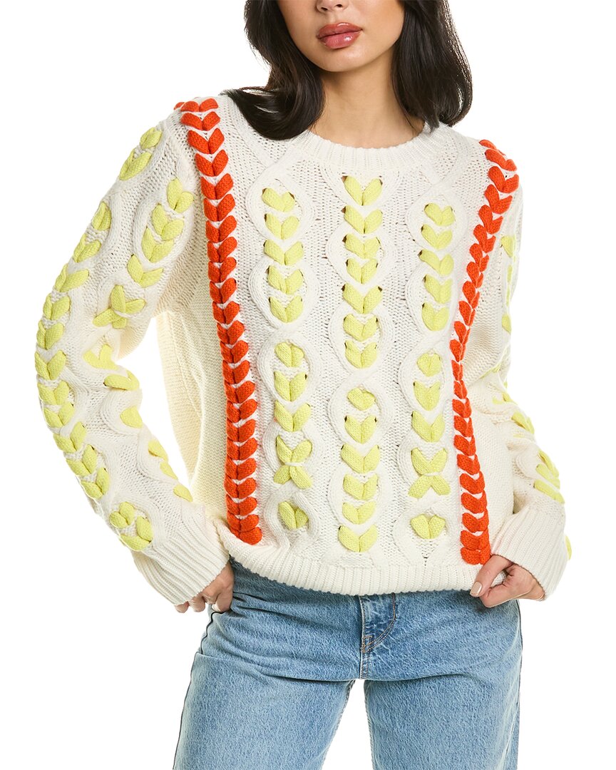 JASON WU Jason Wu Cable Knit Wool Sweater