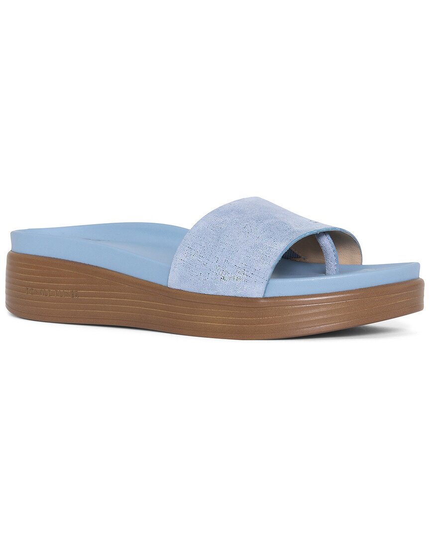 Shop Donald Pliner Fiji Leather Sandal In Blue