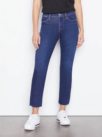 Frame le high straight jeans in sanctuary