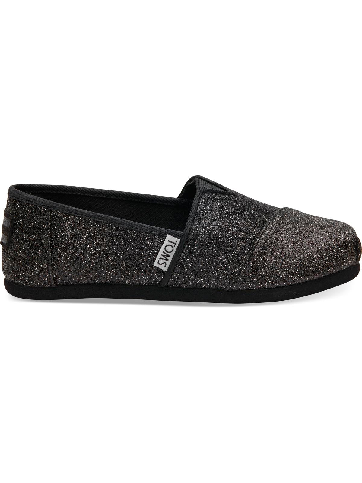 TOMS Classic Girls Glitter Casual Slip-On Shoes