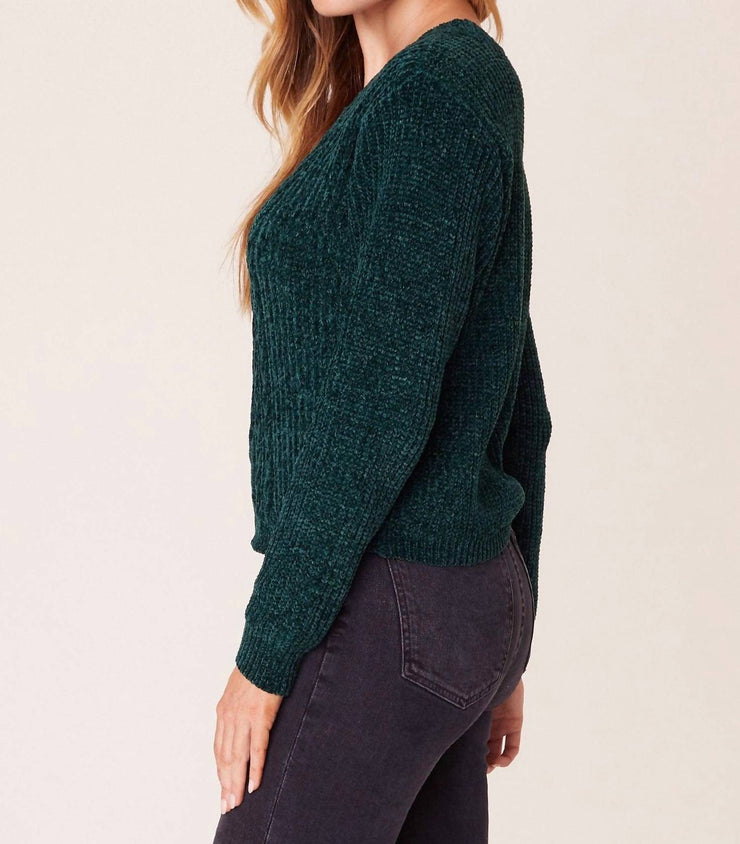 Bb Dakota No Chill Cable Knit Sweater in Winter Green | Shop Premium Outlets