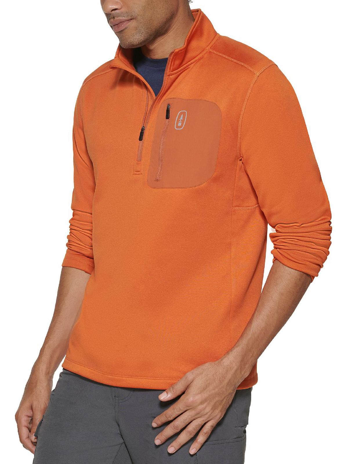 Bass Mens Hiking Fitness Sweatshirt In Orange