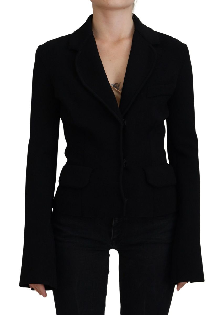 DOLCE & GABBANA Dolce & Gabbana  Button Cardigan Blazer Viscose Women's Jacket