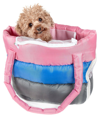 Pet Life Candy Cane striped Fashion Designer Pet Fashion Dog Carrier