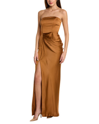 Ramy Brook Antonia Plunge Cutout Maxi Dress