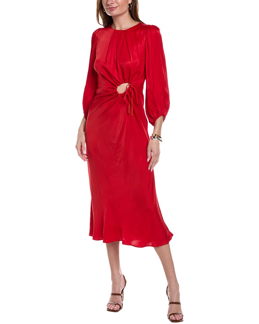 Shop Farm Rio Cutout Maxi Dress In Red