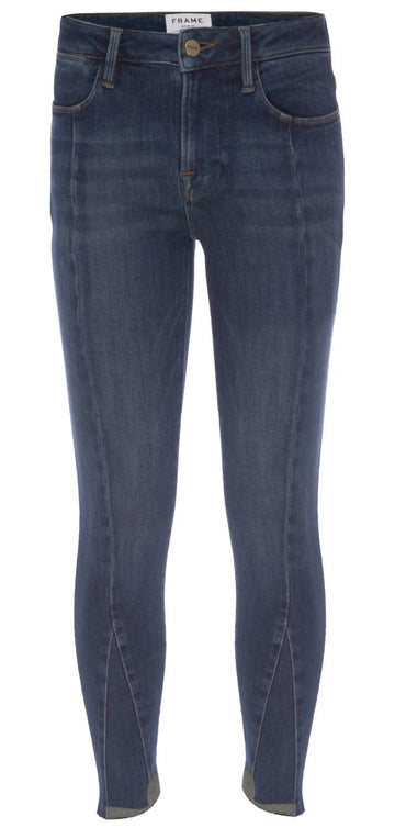 Frame le high skinny front triangle gusset jean in tizi