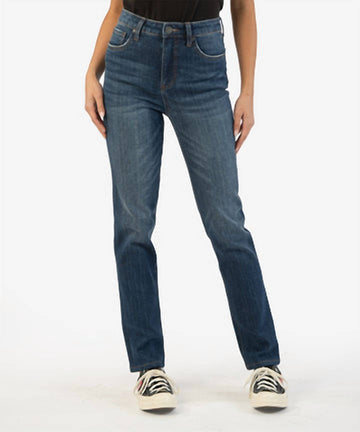Kut From The Kloth christine high rise straight leg jeans in glowing